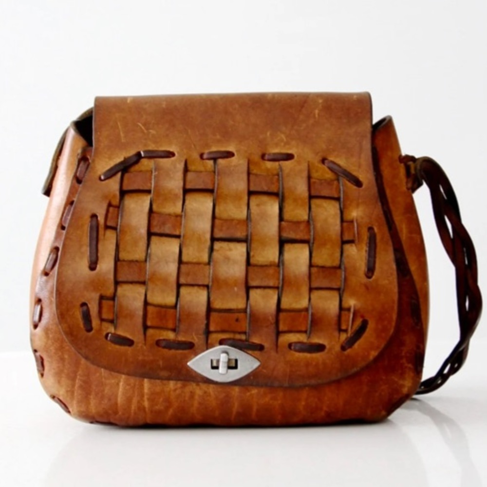 Vintage Leather Hippie Bag 1960-70’s